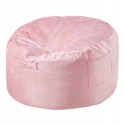 VEVOR GAMING CHAIR BEAN BAG ROUND PINK VELVET 89X89X56 CM PREMIUM