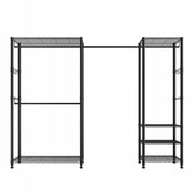 VEVOR CLOTHES RACK 4 RODS 6 SHELVES 363 KG CAPACITY STRONG STEEL