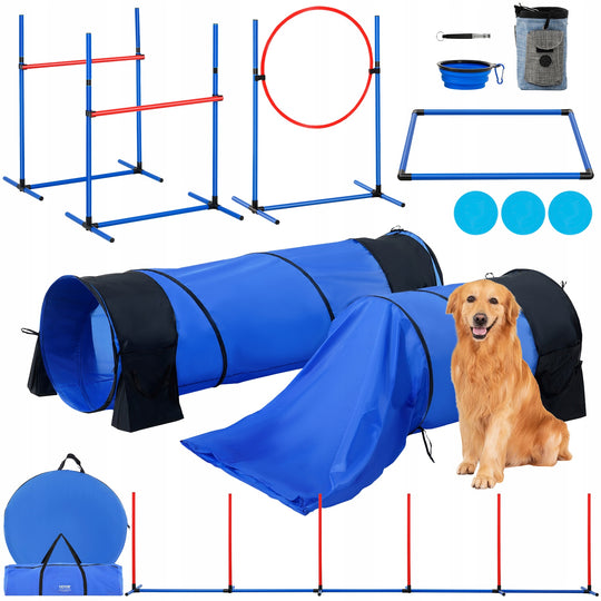VEVOR 7-PIECE PROFESSIONAL DOG AGILITY TRAINING EQUIPMENT SET