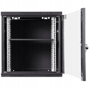 VEVOR 12U Wall Mount Network Server Cabinet Strong Stable Lock Black