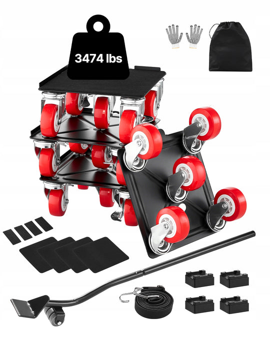 VEVOR FURNITURE MOVER 175X160X70 MM 1575 KG STRONG SOLID SET OF 4 PCS