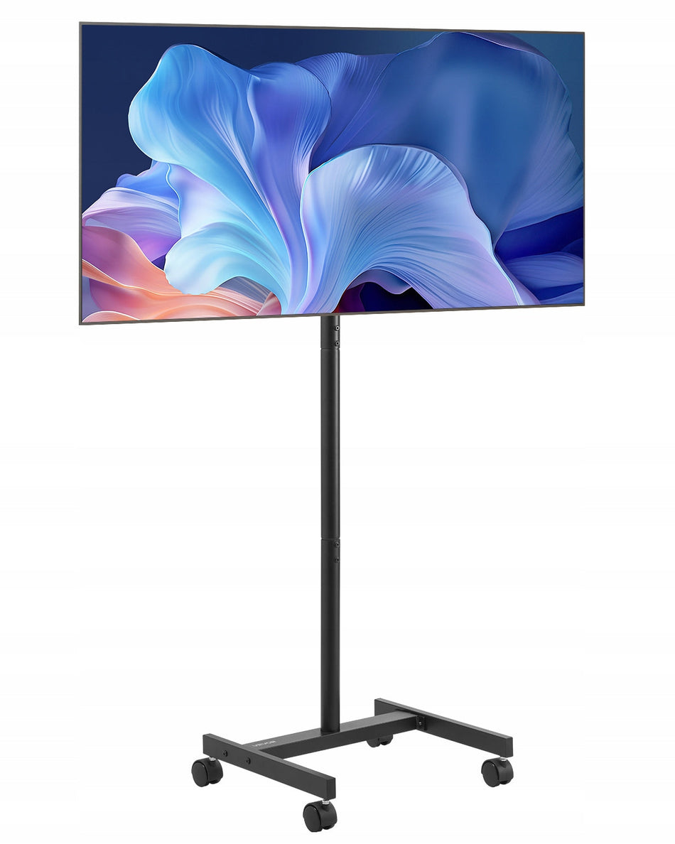 VEVOR TV STAND 17-55 INCH STRONG ADJUSTABLE ON WHEELS