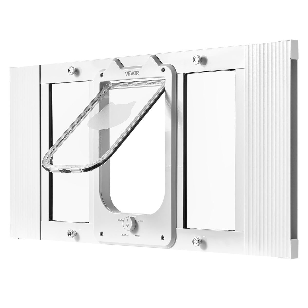VEVOR CAT FLAP REGULATED 686-813 MM ALUMINUM 4-WAY LOCK