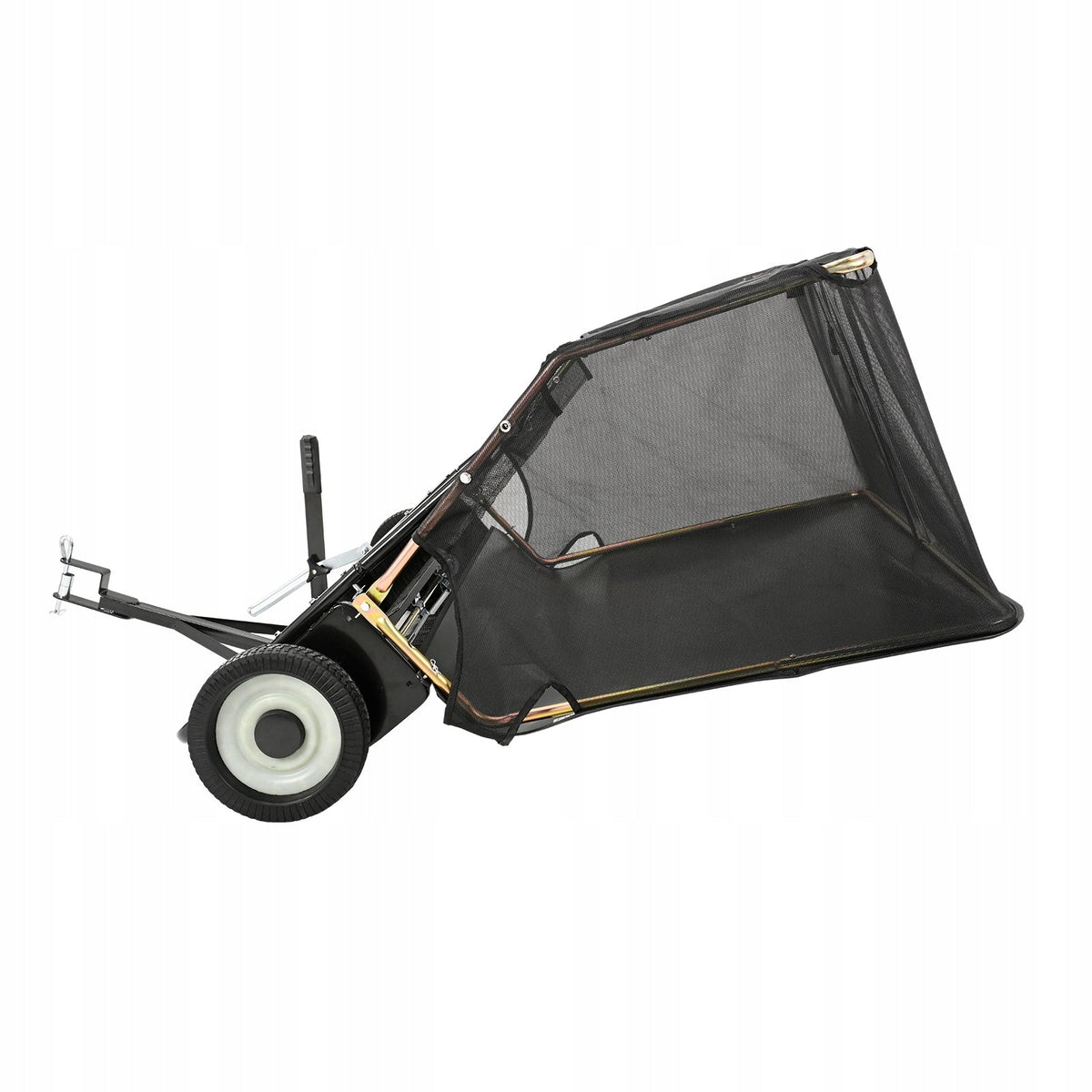 VEVOR LAWN SWEEPER 111.8 CM POWERFUL BRUSH LEAF COLLECTOR 700L