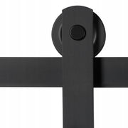 VEVOR 3M SLIDING DOOR SYSTEM BLACK HEAVY DUTY 150KG LOAD CAPACITY