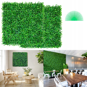 VEVOR ARTIFICIAL HEDGE 12 PCS 10X10 INCH PREMIUM PE BOXWOOD MAT