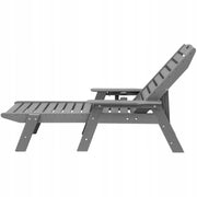 VEVOR HDPE GARDEN LOUNGER, 6-POSITION ADJUSTABLE, 181 KG CAPACITY, HEAVY-DUTY