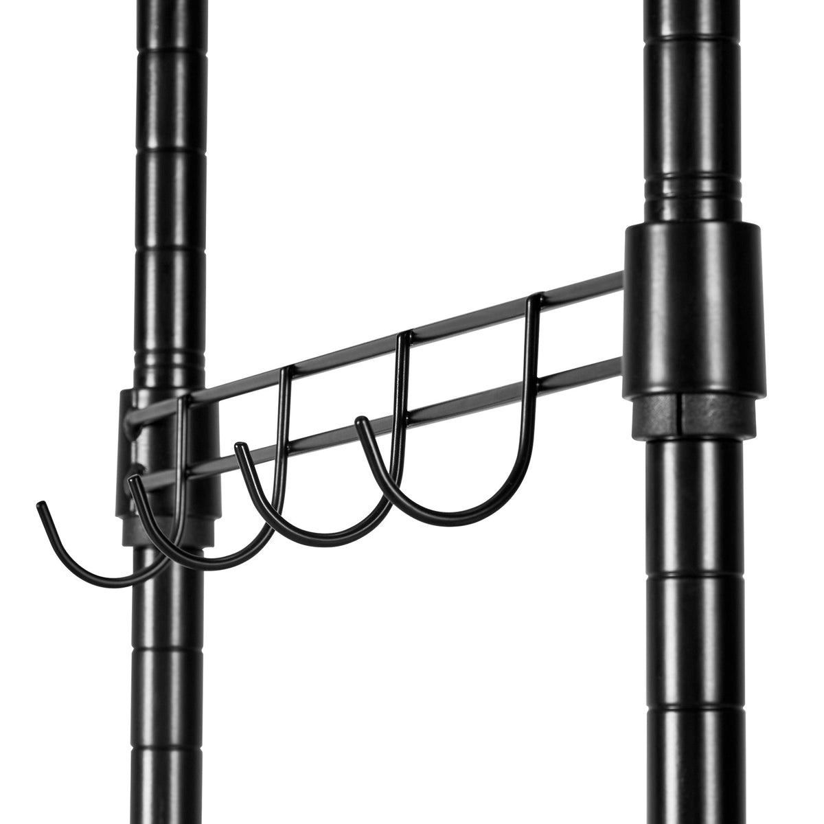 VEVOR CLOTHES RACK 4 RODS 6 SHELVES 363 KG CAPACITY STRONG STEEL