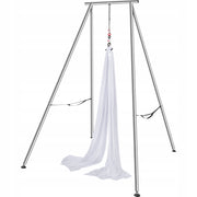 PROFESSIONAL VEVOR AERIAL YOGA HAMMOCK WITH FRAME 6 X 2.6 M WHITE