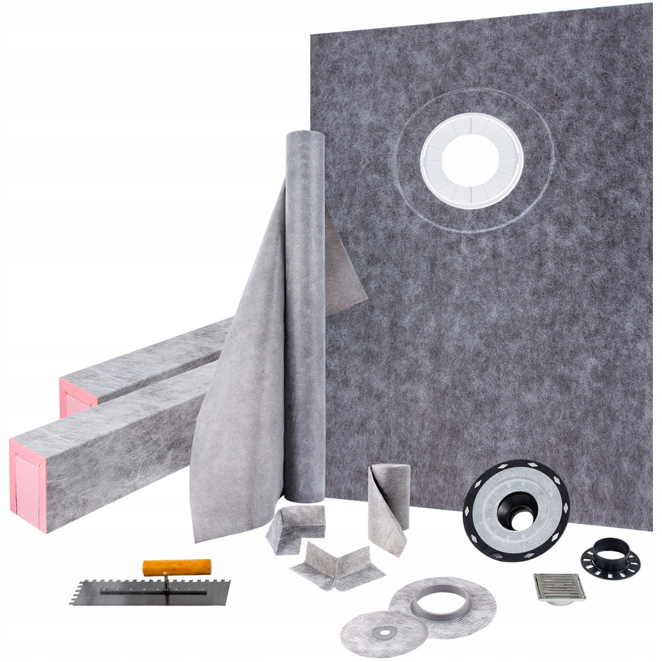 VEVOR 38X60 CM PREMIUM SHOWER THRESHOLD SET WATERPROOF MEMBRANE
