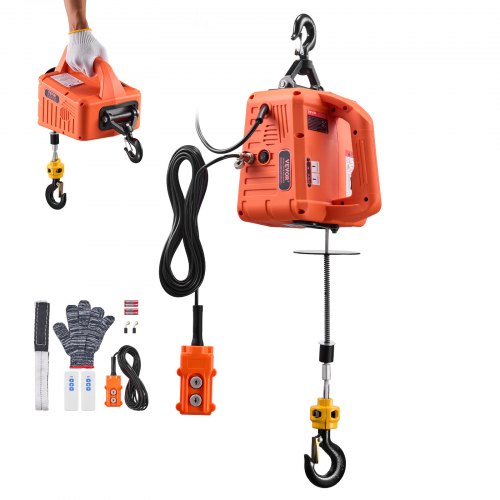 Wyciągarka elektryczna VEVOR 700 kg, 1500 W, sterowanie 3w1