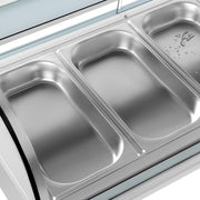 VEVOR 52 l refrigerated sushi display case, 5 pans