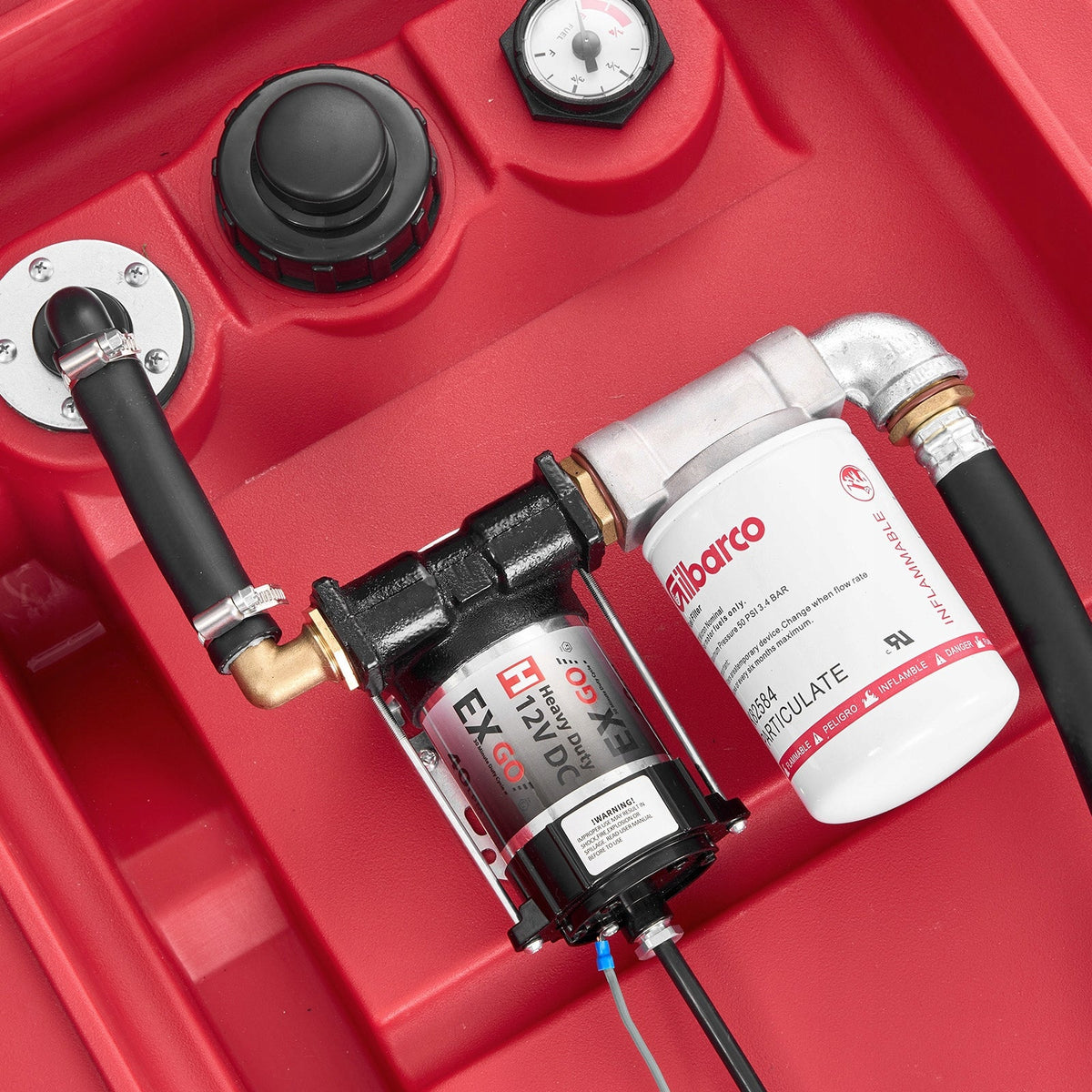 VEVOR 220 l mobile fuel tank with 12 V pump